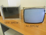 Замена мониторов ЭЛТ CRT на LCD TFT ЖКИ на системах ЧПУ станка  .